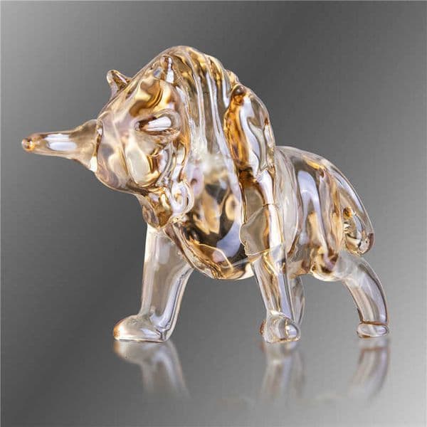 H&D Charm and Lucky FengShui Crystal Statues Wall Street Bull Figurine Sculpture Home Office Desk Decorative Collectibles Gift 210728