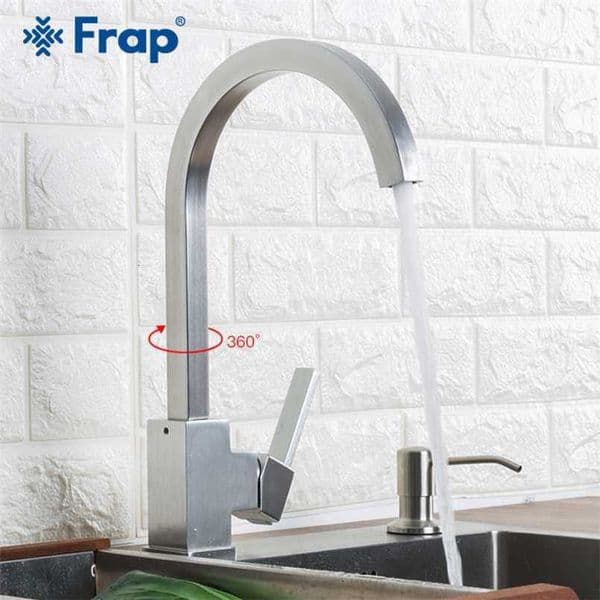 FRAP Arrival and Cold Water kitchen sink faucet Space Aluminum Water mixer Tap 360 Degree Rotation YF40010 211108