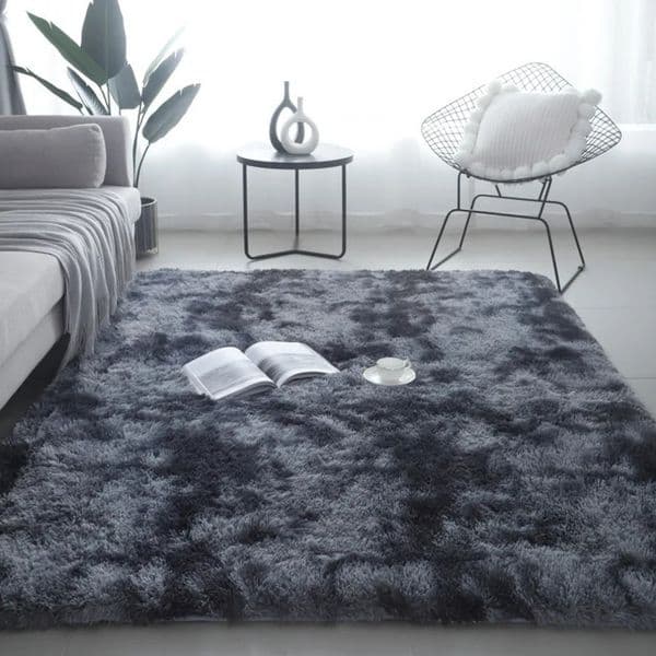 Manufacturers Wholesale Colorchanging Silk Wool Living Room Sofa Carpet Bedroom Bed Tiedye Printed Blanket 240424