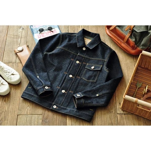 SAUCE ORIGIN Mens Jacket Motorcycle Denim Jeans Silver Button Cotton Linen Color Sales Handmade 250403w