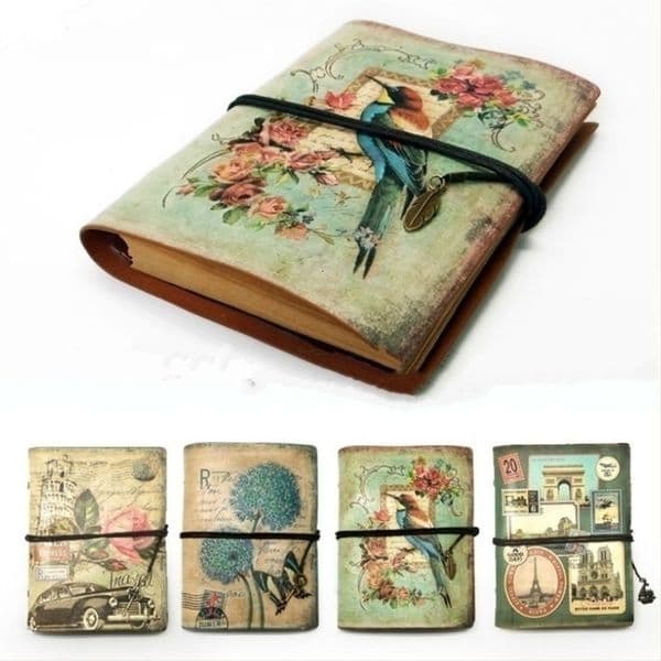 Notepads Vintage Stationery PU Leather Notebook Creative Kraft Paper Planner Sketchbook Agenda Diary Notebooks 221122