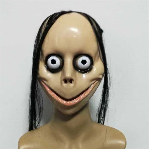 Party Masks Halloween horror mask long hair MOMO mask dance performance props roleplaying horror mask 220926