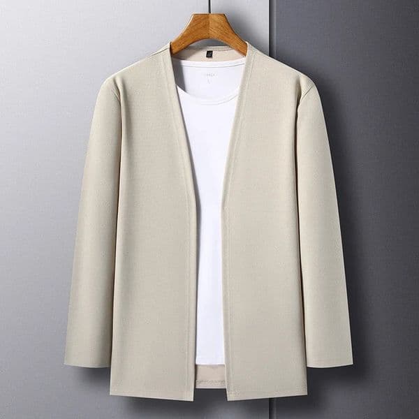 Mens Long Sleeved Cardigan Jacket Casual Fashion Top y250929