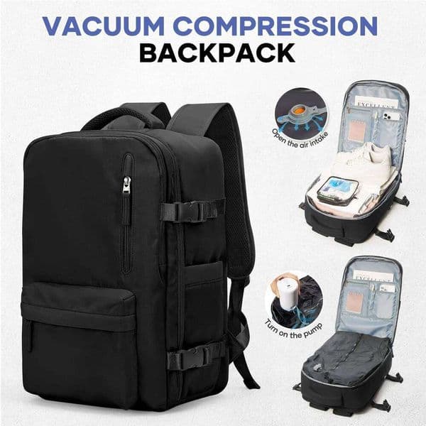 Vacuum Compression - Large Capacity Foldable Hiking Bag Lightweight Laptop Bag,Essential Outdoor Travel Backpack 123