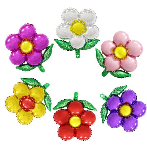 Eco-Friendly Green Leaf Flower Balloon for Birthday Parties - Aluminum Film Decoration