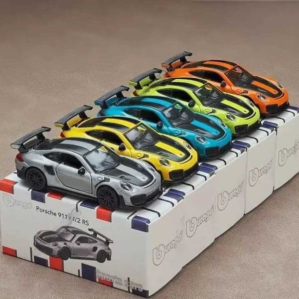 1pc Mini Porsche 911 GT2 Alloy car model Doors can be opened Multicolour available Childrens Christmas Halloween Gift Z251008