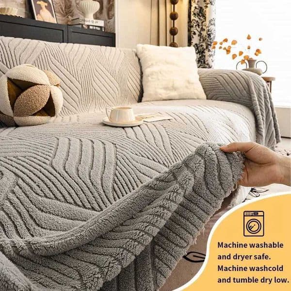 Blanket 1PCA full covered shu mianrong sofa towel for lazy people anti slip living room sofa towel anti cat scratch Y251008