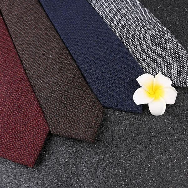 Fashion 6cm Quality Cotton Slim Ties For Men Formal Occasion Business Wedding Skinny Party Gravatas Gift 250930
