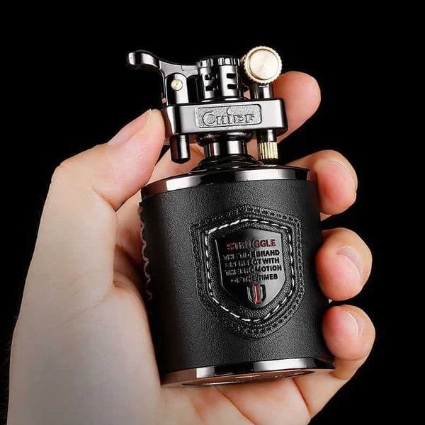 2026 Candlestick Kerosene Windproof Retro Creative perfume Grinding Wheel Lighter Mens cologne Gift Table Decoration Cigar Accessories Free Shipping