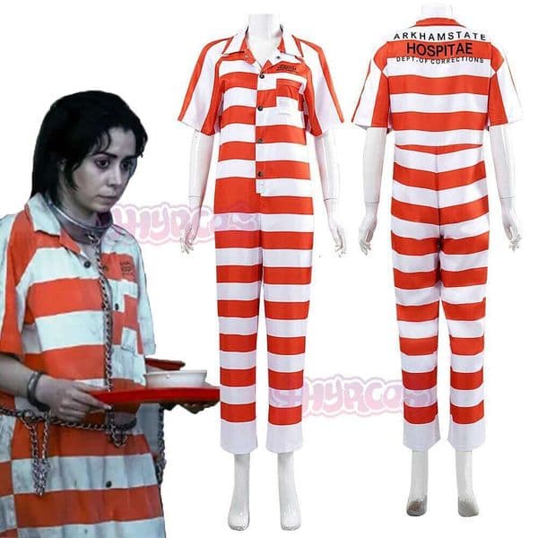 Movie Gotham Prisoner Uniform Dress Up Halloween Adult The Penguin Sofia Falcone Cosplay For Women Arkham Asylum Outfit