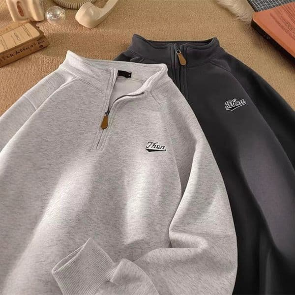 American Heavyweight Designer Hoodie Half Turtleneck Sweatshirt Unisex Trendy Loose Designer Shirt Fit Spring Autumn Winter Stand Collar Long Sleeve Sports