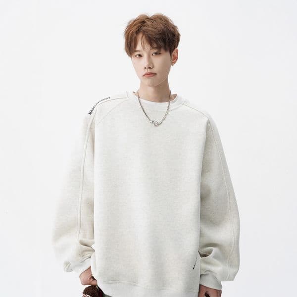 American Style Heavyweight Crew Neck Sweatshirt For Designer Hoodie Men Spring And Autumn Trendy Patchwork Couple's Designer Shirt Casual Long Sleeve Loose