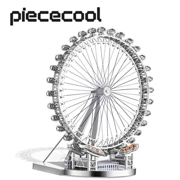 Piececool 3D Metal PuzzleHome Decoration London Eye DIY Jigsaw Model Building KitsToy For Teens And Adults X251009