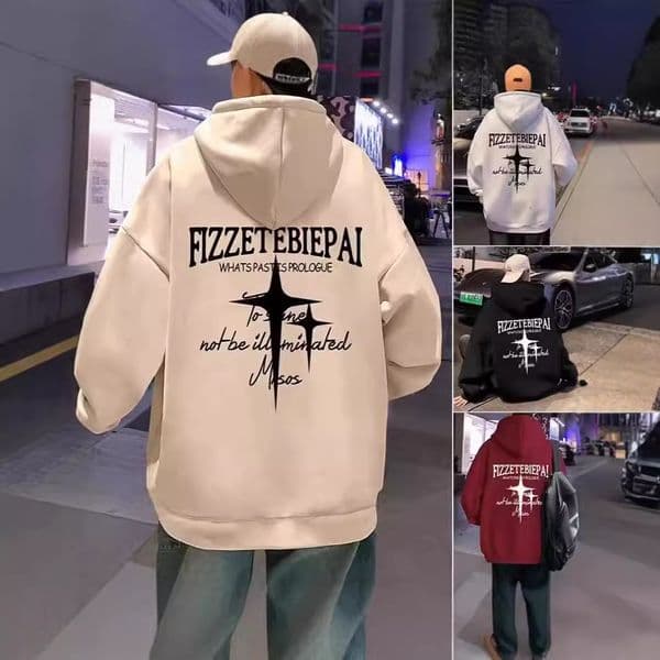 Men's Hoodie Spring Autumn 2025 New Heavyweight Jacket American High Street Loose Designer Designer Shirt Hoodie Fit Men's Trendy Hooded Clothing