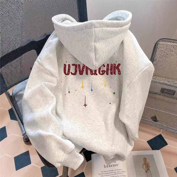 American Hip Designer Shirt Hop Star Letter Hoodie For Women Autumn Trendy High-end Loose Designer Hoodie Couple Outfit Top Jacket