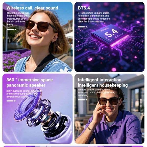 Glasses Translation Sunglasses Voice Remotecontrolmusic Eyewear Waterproof Eyeglasses