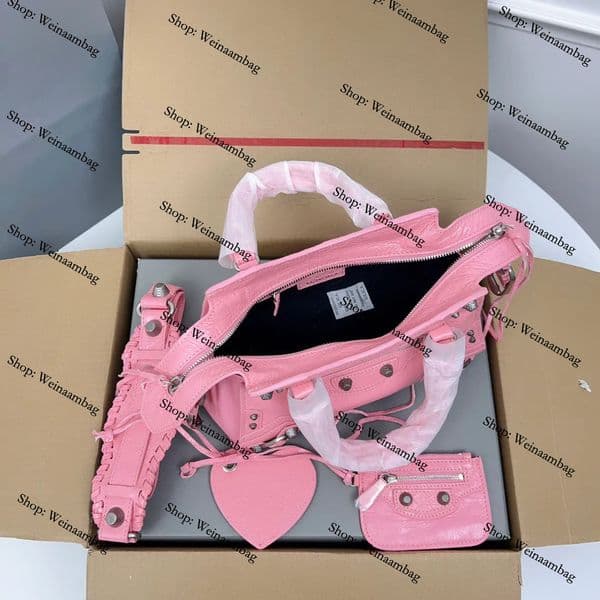 Top quality neo cagole city bag designer bag B family production luxury fashion le city shoulder bag tote motorcycle bag sheepskin handbag bags designer women ZAMV