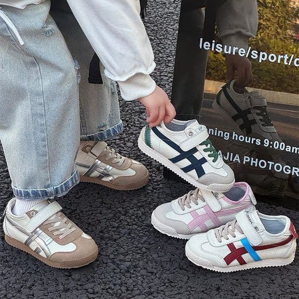 2025 Leather Forrest Gump Shoes Autumn New Children's Sports Shoes Men's and Women's Outdoor Running Mesh Shoes Breathable Training Shoes Designer Shoes