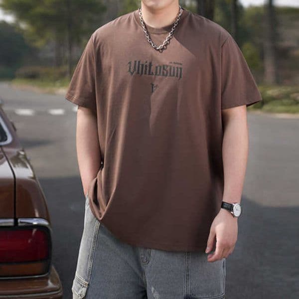 Trendy Brand Designer Shirt Plus Size New Designer Hoodie Men's Summer Antibacterial Letter Oversized Loose Half Sleeve Pullover Short Sleeve T-shirt