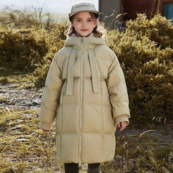 RAISE Winter Duck Down Jacket For Children Girl Hooded Thick Warm Teen Girl Long Jacket 512Y Girl Parka Coat Kid Girl Outerwear Z251010