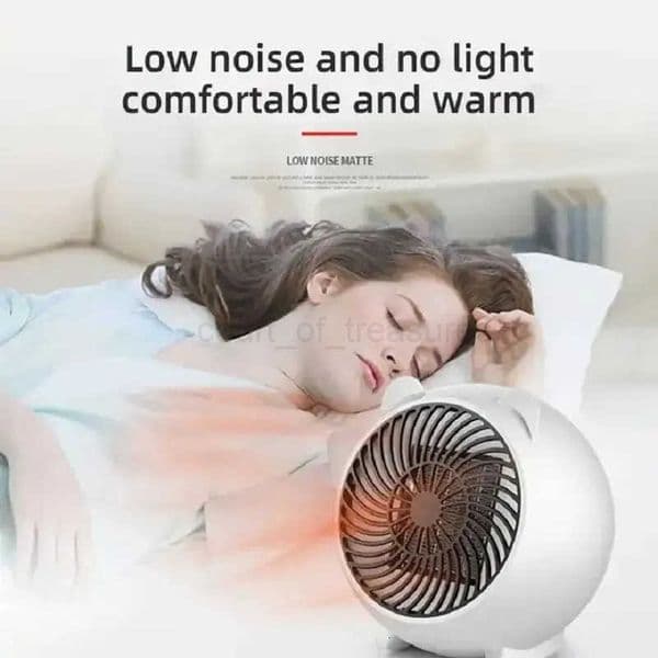 Portable PTC Ceramic Space Heater with Thermostat 220V Mini Electric Heater for Indoor Office Desktop and Home Use Energy M251010