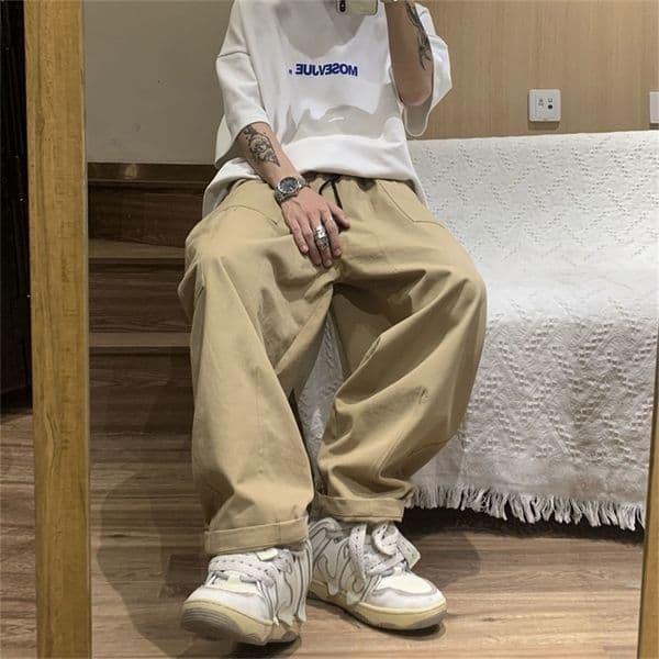 Men's Pants Japanese Retro Pants Men's High Street Cargo Pants Men Loose Straight Casual Pants Autumn Casual Pants Joggers Men Pants 230504CJ