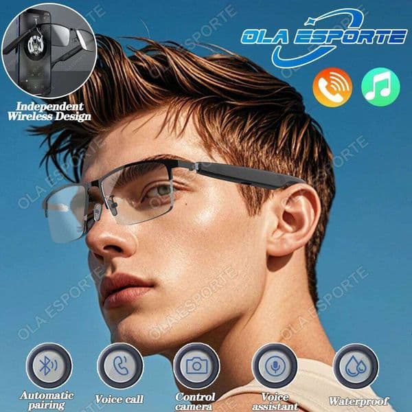 New Magnetic Glasses Anti-Blue Light Uv400 Polarized Sunglass Music Camera Voice Assistant Outdoor Sports Smart Sunglasses