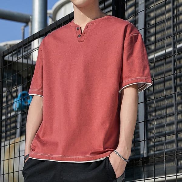 Clearance Short Sleeve Designer Hoodie T-shirt Men Summer Thin Ice Silk Designer Shirt Loose Half Sleeve Trendy Simple Tee Men's Clothing Cotton