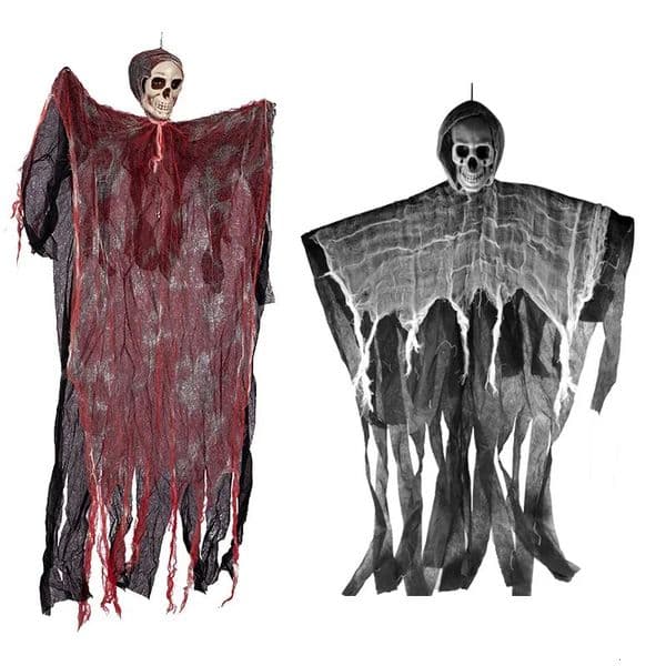 1pc 90CM Halloween Decor Skeleton Ghosts Hanging Decoration Decorations For Outdoor Indoor Party Bar Scary Props Graveyard 250930BANJIA