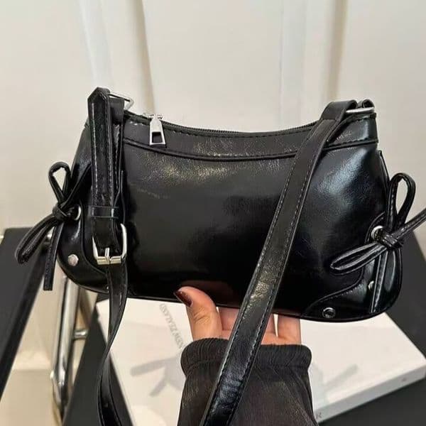 High-end Bow Underarm Bag Versatile Single-shoulder Handbag