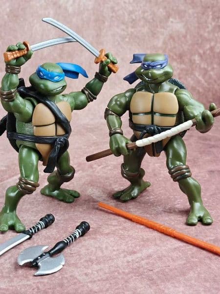 In Stock Turtles Michelangelo Leonardo Shredder Action Figures Surfing Version Action Anime Model Doll Desktop DecorationJ251011