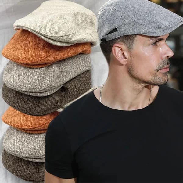 Mens Classic England Style Hat Berets Breathable Caps for Men Women Summer Autumn Flat Cap Cotton Linen Retro Beret Hats 251008