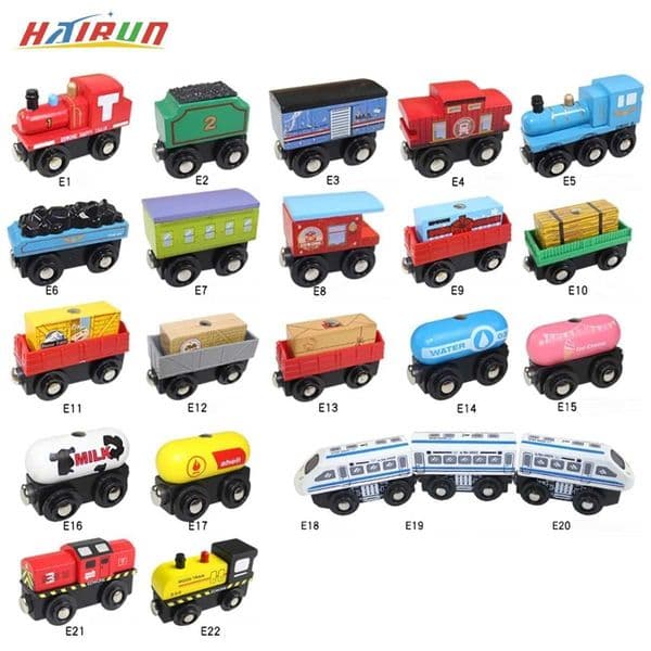 Children Toys Wooden Magnetic Train Car Locomotive Model Car Toy Brand Tracks Railway Locomotives Toys for Child Birthday GiftJ251011