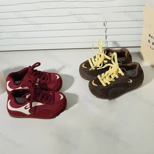 Baby Sports Shoes Autumn Childrens Soft Bottom Anti Slip Retro Sneakers Toddler Breathable Comfortable Kids Casual 251010 W260310