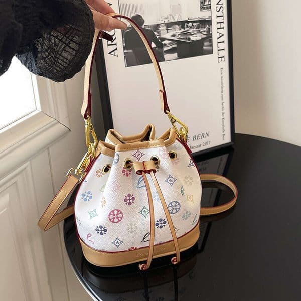 Fashion Designer Bag for Women New Shoulder Bag Pattern Printed Casual Bucket Bags for Women Versatile Commuter Crossbody Bag H260318