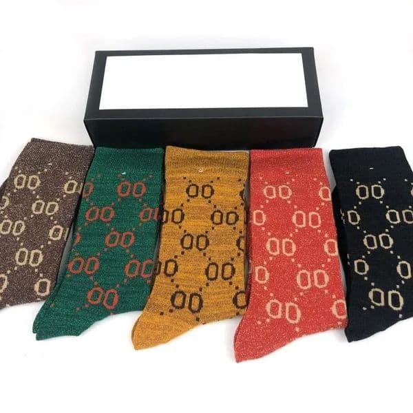 Designer Socks 100% Cotton Man Socks Luxury Man Woman Long Sport Sock Spring Autumn Winter Casual Business Sock Warm Adult Sweat Letter Printed Solid Socks With Box