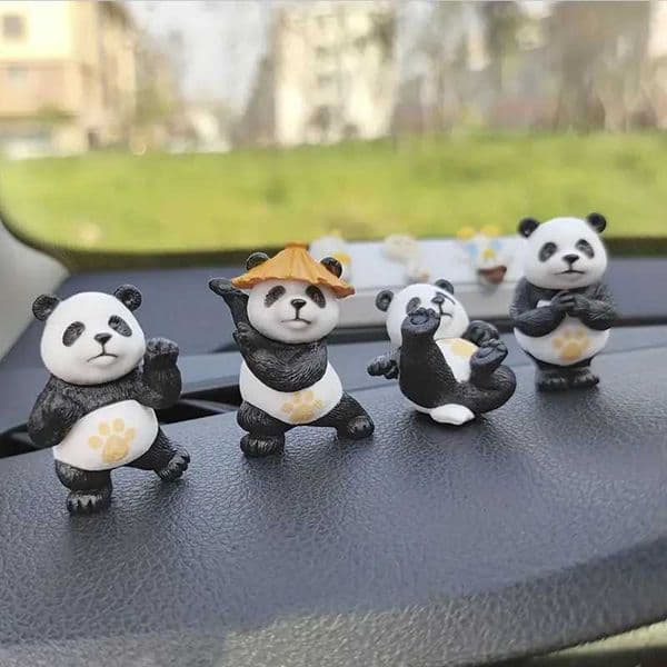 Cartoon Kung Fu Panda Car Decoration Popular Toys Souvenir Fairy Garden Miniatures Action Figures Desktop Home DecorJ251011
