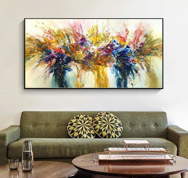 Handpainted Colourful Abstract Oil Painting On Canvas Modern Wall Art Picture Home Decor for Living Rooms Office Handmade Decoration No Framed SH828