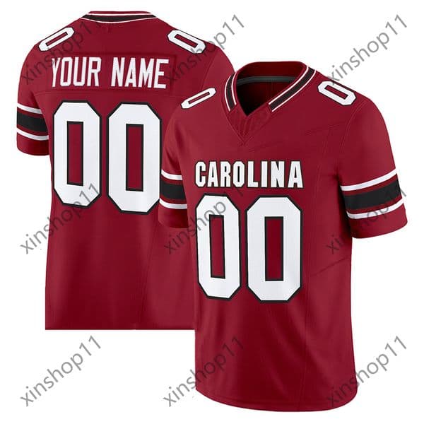 NEW Custom South Football Jersey LaNorris Sellers Davis Beville Oscar Adaway III Joshua Simon Howell Stitched Jerseys