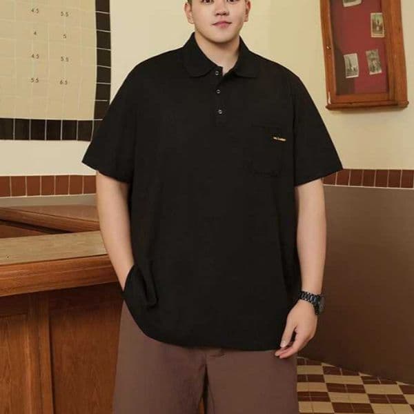 Trendy Brand Plus Size Designer Shirt Men's Clothing New Summer Loose Casual Men's Simple Plus Size Oversized Designer Hoodie Collar Short Sleeve Polo Shirt