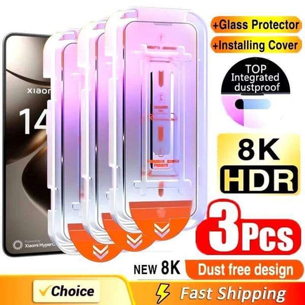 1-3Pcs Dust Free Installation HD Screen Protector For Samsung S25 Ultra S24 S23 Plus S22 S21 S20 FE A55 5G A54 A53 A33 A35 A15