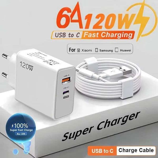 120W Super Charger USB Type C PD Cable Fast Charging Quick Charge 3.0 For iPhone Samsung Oneplus Pixel Cellphones