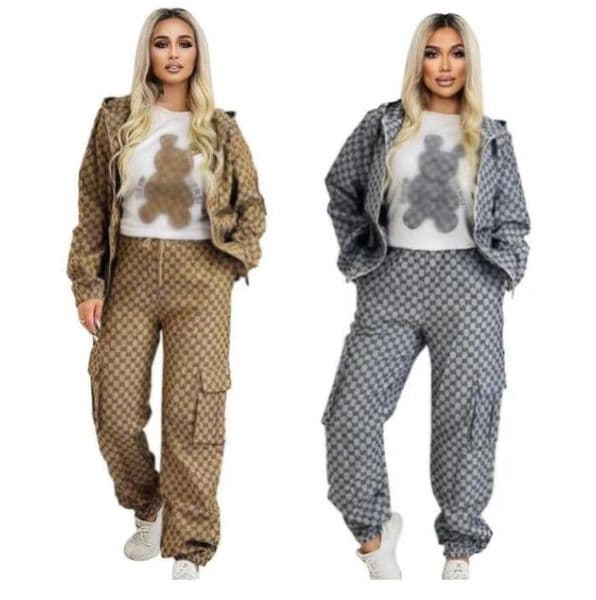 Designer Womens Tracksuit Luxury Joggers Two Piece Sets women Jackets Drawstring Zip Outfits hoodies Sport Pants