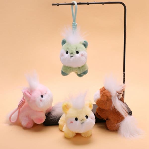 Mascot Zodiac Cute Bag Pendant Keychain Ornament Little Horse Running Gift New Year