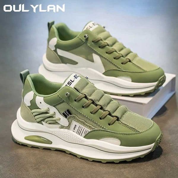Outdoor Casual Sport Shoes Men Comfortable Lightweight Anti Slip Abrasion Resistant Soft Thick Sole Running Sneaker Z251013