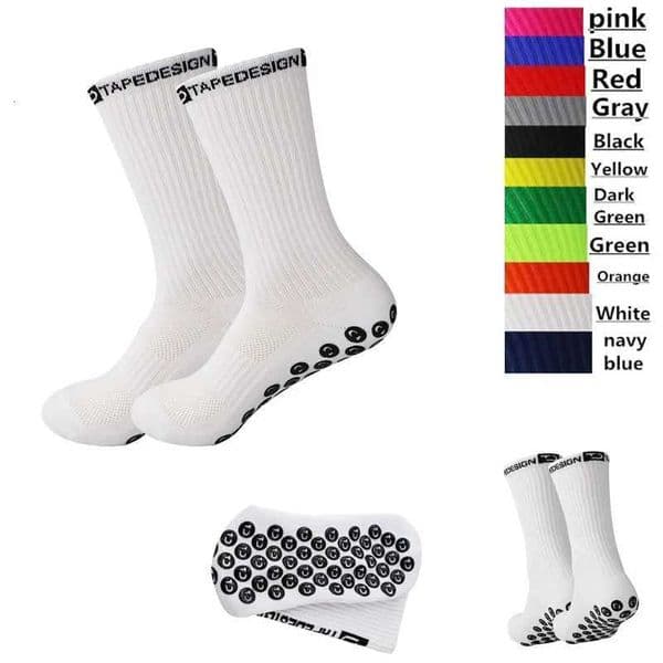 Anti NonSlip Football Socks Men Women Slip TAPEDESIGN Soccer Cycling Sports Grip Socks 3846 Z251014