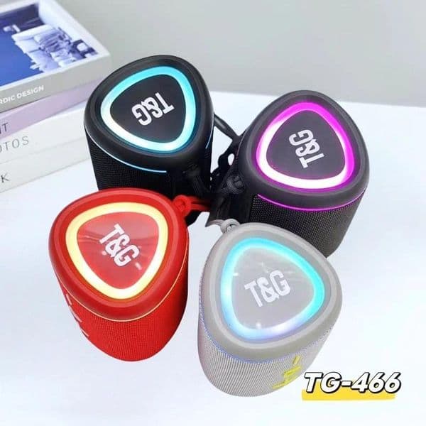 TG466 10W Bluetooth Speaker with RGB LED Lights, Portable Wireless Speaker, Mini Powerful Sound System for Indoor and Outdoor Parties