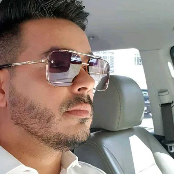 New Fashion Classic Square Sunglasses Cool Men Vintage Brand Design Metal Sun Glasses Women Shades UV400 Oculos De SolXJ251014