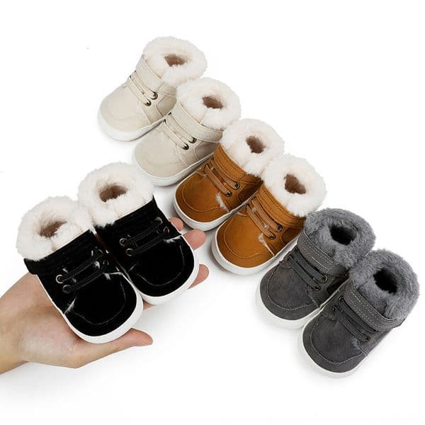 Newborn Infant Boots Shoes Baby Cribs Snow Boots Kidsnest First Walkers Warm Cotton Shoes 0-18 Months K01108