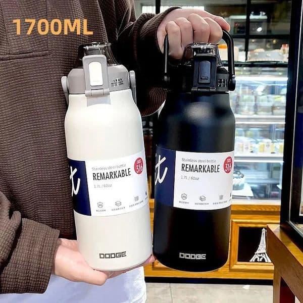 Tumbler Thermo Bottle Large Capacity With Straw Stainless Steel Thermal Water Cold and Thermos Cup Vacuum Flask Gym 251013BJ